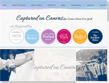Tablet Screenshot of capturedoncanvas.us